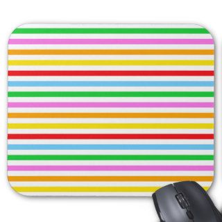 Abstract Retro Stripes Lines Red Blue Green Pink Mouse Pads