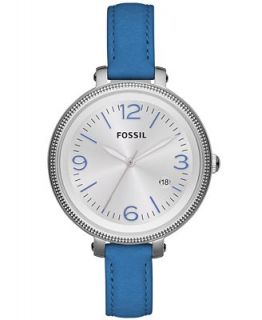 Fossil Womens Georgia Blue Leather Strap Watch 42mm ES3279   Watches   Jewelry & Watches
