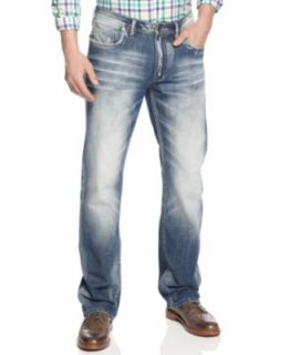 Buffalo David Bitton Six Slim Straight Leg Jeans, Dust Wash   Jeans   Men