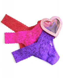 Hanky Panky Signature Lace Low Rise Thong Valentines Day Gift Pack 49HHEART3   Lingerie   Women