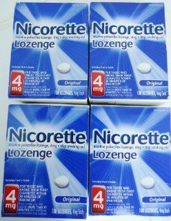 Nicorette Lozenges,4 Mg,Original Flavor,108 CT, PACK OF 4: Health & Personal Care