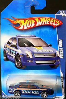 Hot Wheels 2009 109 Ford Fusion Blue Police HW City Works 3 of 10 1:64 Scale: Toys & Games