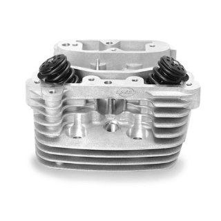 S&S Cycle Cylinder Heads for EVO Motors with Stock Style Pistons   Silver Powder Coat 106 3466: Automotive