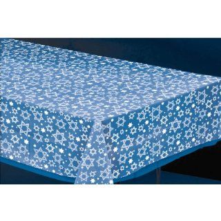 Star of David 54in x 108in Plastic Table Cover: Toys & Games