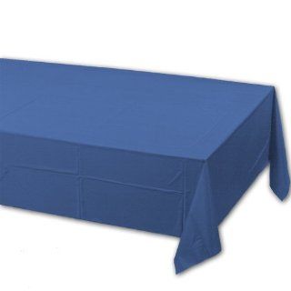Creative Converting 71 0239B 108 Inch Length by 54 Inch Width True Blue Color Plastic Lined Table Cover (Case of 24): Industrial & Scientific