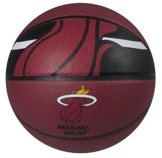 NBA Miami Heat Courtside Rubber Basketball : Sports Fan Basketballs : Sports & Outdoors