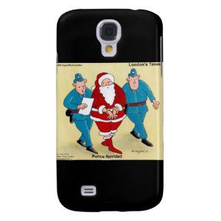 Police Navidad Funny Christmas Santa Gifts & Cards Galaxy S4 Covers