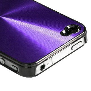 MYBAT IPHONE4AVHPCBKCO106NP Premium Metallic Cosmo Case for iPhone 4   1 Pack   Retail Packaging   Purple: Cell Phones & Accessories