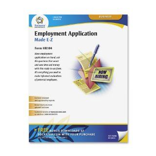 Adams Application for Employment Forms, 8.5 x 11 Inch, 50 Pack, White (HR104) : Personnel Forms : Office Products