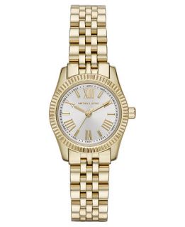 Michael Kors Womens Petite Lexington Gold Tone Stainless Steel Bracelet Watch 26mm MK3229   Watches   Jewelry & Watches