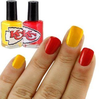 NFL Kansas City Chiefs Two Pack Team Colored Nail Polish : Body Scrubs And Treatments : Beauty