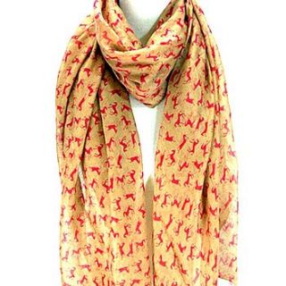 mini horse print scarf by cherry & joy