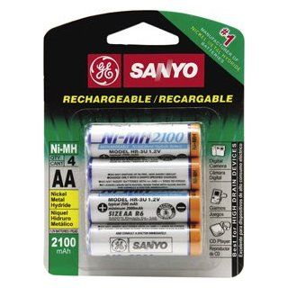 SANYO GES NH2100 4 NiMH Rechargeable Batteries (2100 mAh): Electronics