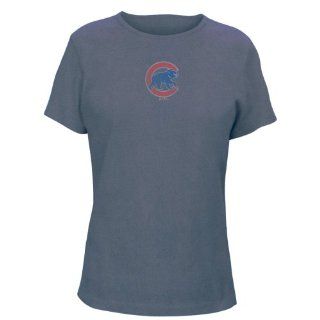 Chicago Cubs Women's Big Time Play Garment Dyed T Shirt (Large)  Apparel  Sports & Outdoors
