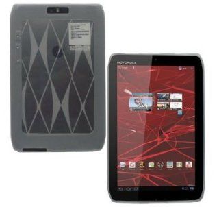 Motorola Droid XYBOARD 8.2" Tablet TPU Rubberized Protective Cover Case   Smoke/Grey Computers & Accessories