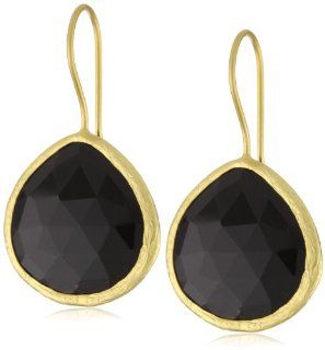 Coralia Leets Jewelry Design "20mm French Wire" Black Onyx Earrings: Jewelry