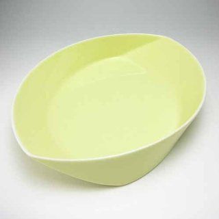 Hakusan Porcelain Leaves series Pasta Plate (yellow): Dinner Plates: Kitchen & Dining
