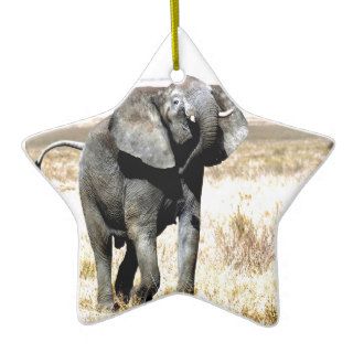 Happy dancing peace and joy elephant ornament