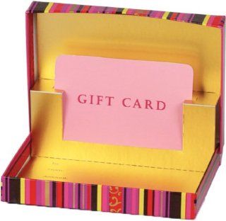 Holiday Mini Stripe Pop up Gift Card Box, 50 Boxes, 4 5/8"x3 3/8"x5/8": Health & Personal Care