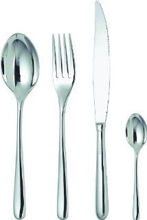 Caccia 24 Piece Flatware Set Table Fork Style: 4 Prong, Type: Standard  