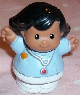 Fisher Price Little People Vet Doctor Woman Replacement Figure Doll Toy: Toys & Games