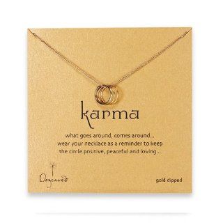 Dogeared Triple Karma Gold Necklace Jewelry