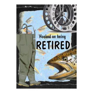 Fly Fishing Retirement Party celebration Card