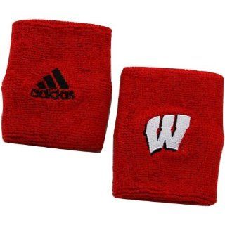 adidas Wisconsin Badgers Cardinal Basic Logo Wristbands : Sports Wristbands : Sports & Outdoors