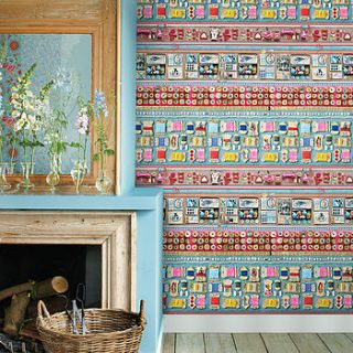 haberdashery wallpaper by pip studio by fifty one percent