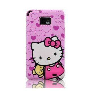 I Need's 3d Hide seek Hello Kitty Cute Lovely Soft Case Cover for Samsung Galaxy S2 I9100 (Not for Sprint & T mobile) with 3d Hello Kitty Stylus Pen, Purple Cell Phones & Accessories