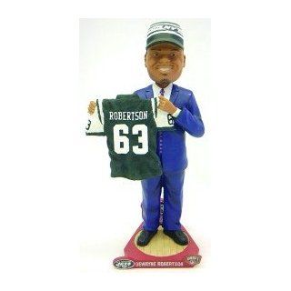 New York Jets Dewayne Robertson Draft Pick Forever Collectibles Bobble Head : Sports Fan Bobble Head Toy Figures : Sports & Outdoors