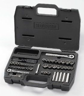 Craftsman Industrial 9 24844 1/4 Inch and 3/8 Inch Drive Mechanics Tool Set, 50 Piece: Automotive