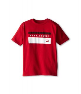 Billabong Kids Blocked Out S/S Tee Boys T Shirt (Red)