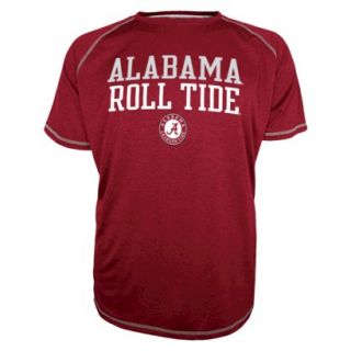 NCAA Mens Raglan Shirt Alabama Red