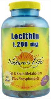 Natures Life   Lecithin 1200 mg.   250 Softgels