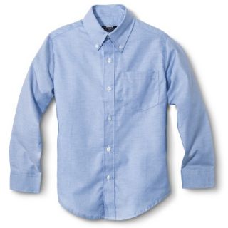 French Toast Boys School Uniform Long Sleeve Oxford Shirt   Lite Blue 4