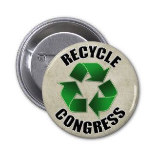 Recycle Congress Save the Earth Buttons
