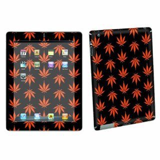 Apple iPad 2 Tablet Decal Sticker Vinyl Skin By SkinGuardz Orange Weed: Computers & Accessories