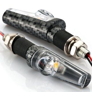 Carbon High Power SMD LED Turn Signal Blinker Light for Honda Sport CBR RC51 2x: Musical Instruments