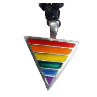 Gay Rainbow Sisters Gay Pride Pendant Triangle: Jewelry