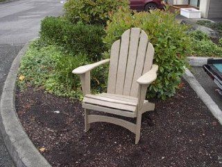 Weathered Wood Color Adirondack Chair : Patio, Lawn & Garden