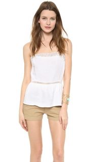 Three Dots Cami Tank with Lace Trim