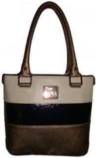 Women's Anne Klein Perfect Tote  MMA Handbag (Gold/Black/White): Top Handle Handbags: Shoes