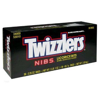 Twizzlers Licorice Nibs, 2.25 Ounce Bags (Pack of 36) : Licorice Candy : Grocery & Gourmet Food