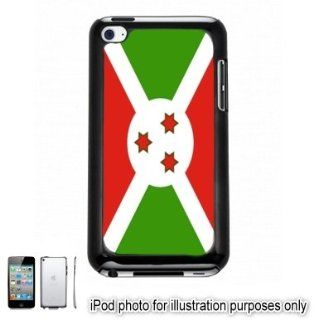 Burundi Flag Apple iPod 4 Touch Hard Case Cover Shell Black 4th Generation   Players & Accessories