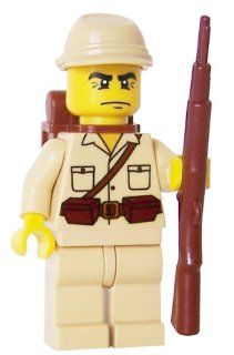 Japanese Soldier (WWII)   Custom LEGO Minifigure: Toys & Games