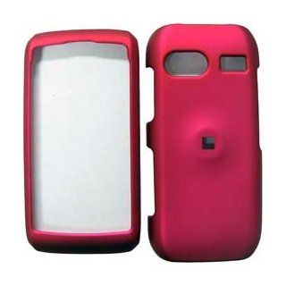 Rubberized Rose Red Hard Protector Case For LG GR700: Cell Phones & Accessories