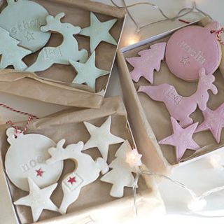 personalised christmas cookie gift set by nila holden