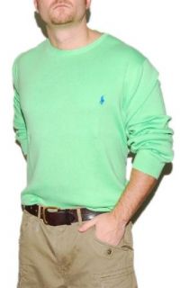 Polo Ralph Lauren Mens Pima Cotton Sweater Green XXL at  Mens Clothing store