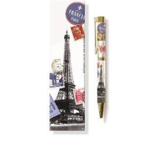 Fringe Studio Eiffel Tower with Postage Chunky Pen   Unique Decorative Items